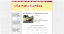 Desktop Screenshot of bella-donna-busreisen.de